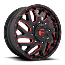 Fuel 1PC Triton 20X8.25 ET105 8X165.1 121.50 Gloss Black Red Tinted Clear Fälg